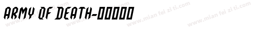 Army of death字体转换